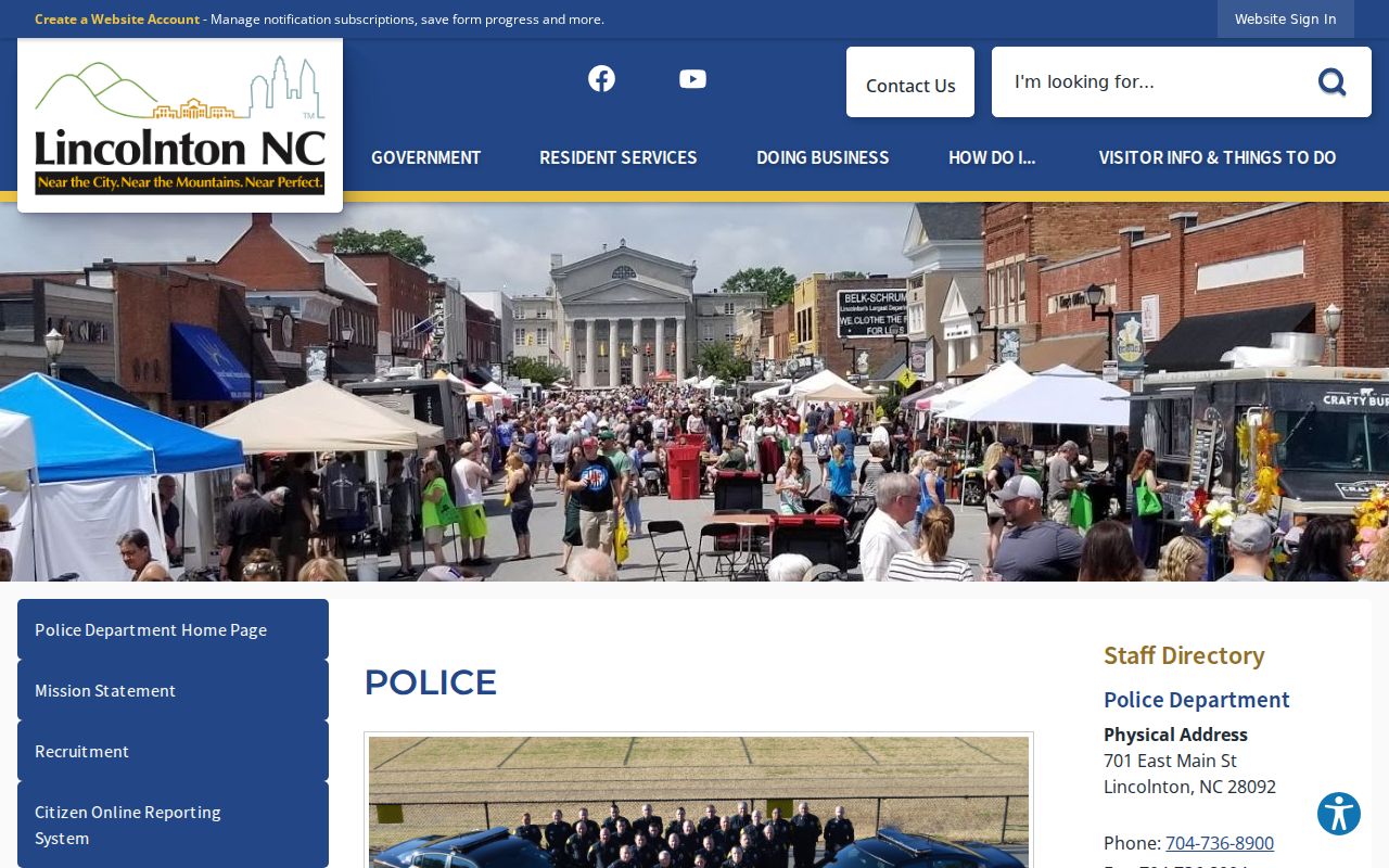 Lincolnton criminal records police department profile