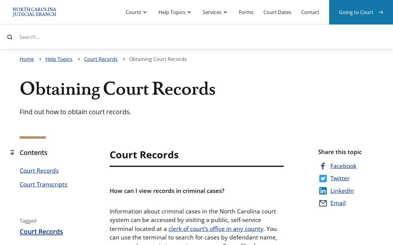 Official court record access channels for Lincoln County criminal records